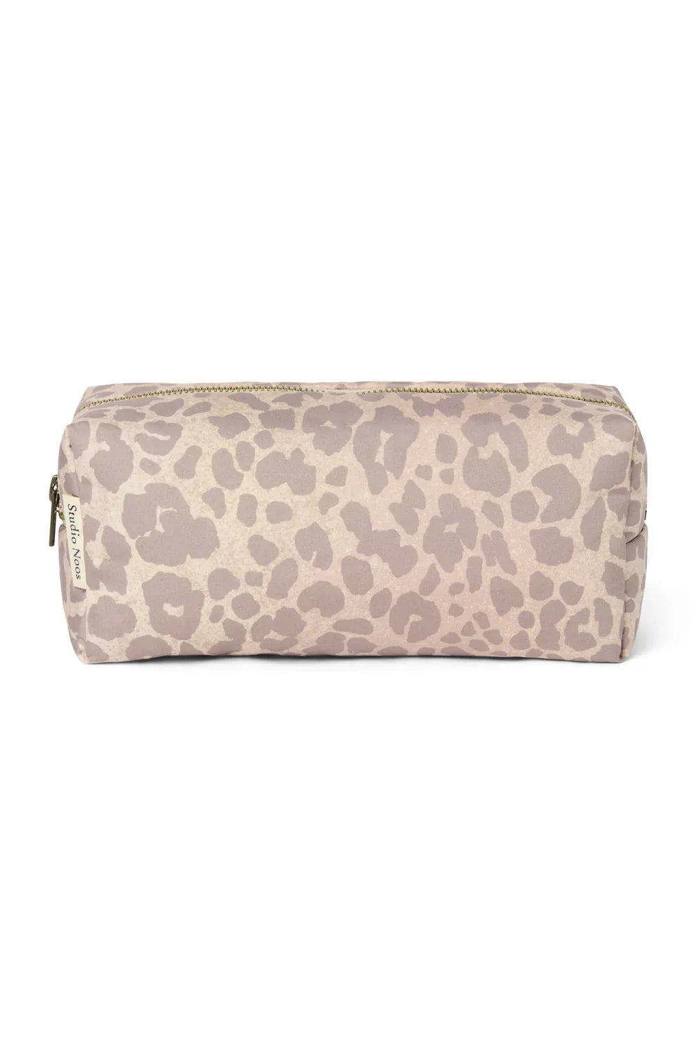 Beige luipaardprint gewatteerd tasje