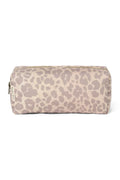 Beige luipaardprint gewatteerd tasje