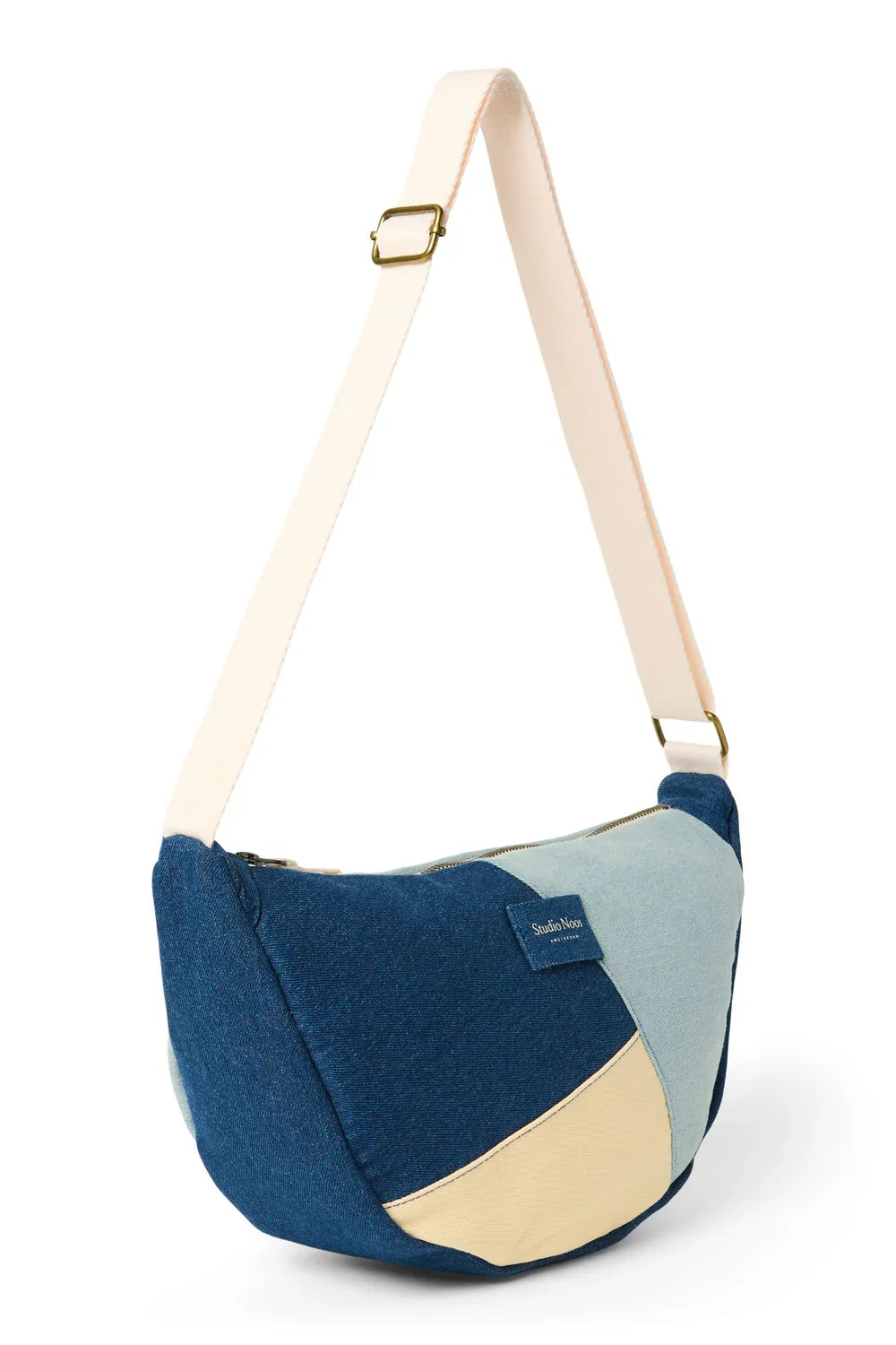 Denim-Patchwork-Gürteltasche für Erwachsene