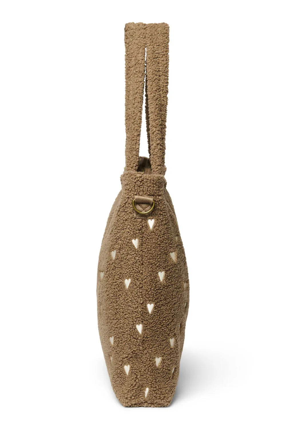 Wickeltasche mit Teddybären und braunen Herzen