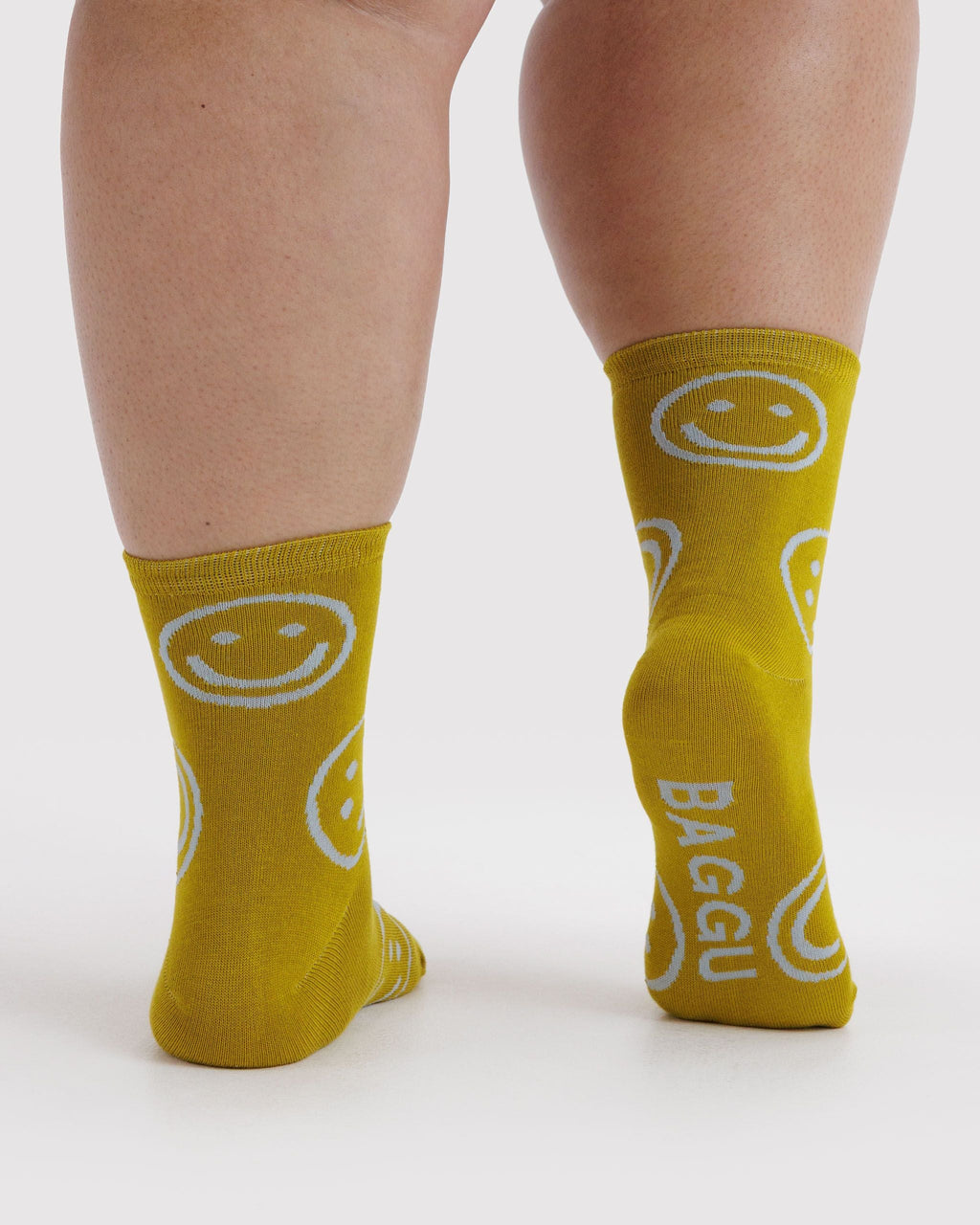 Crew Sock - Ochre Happy - image 3