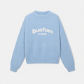 Ribbed Knit Sweater - Ice Blue