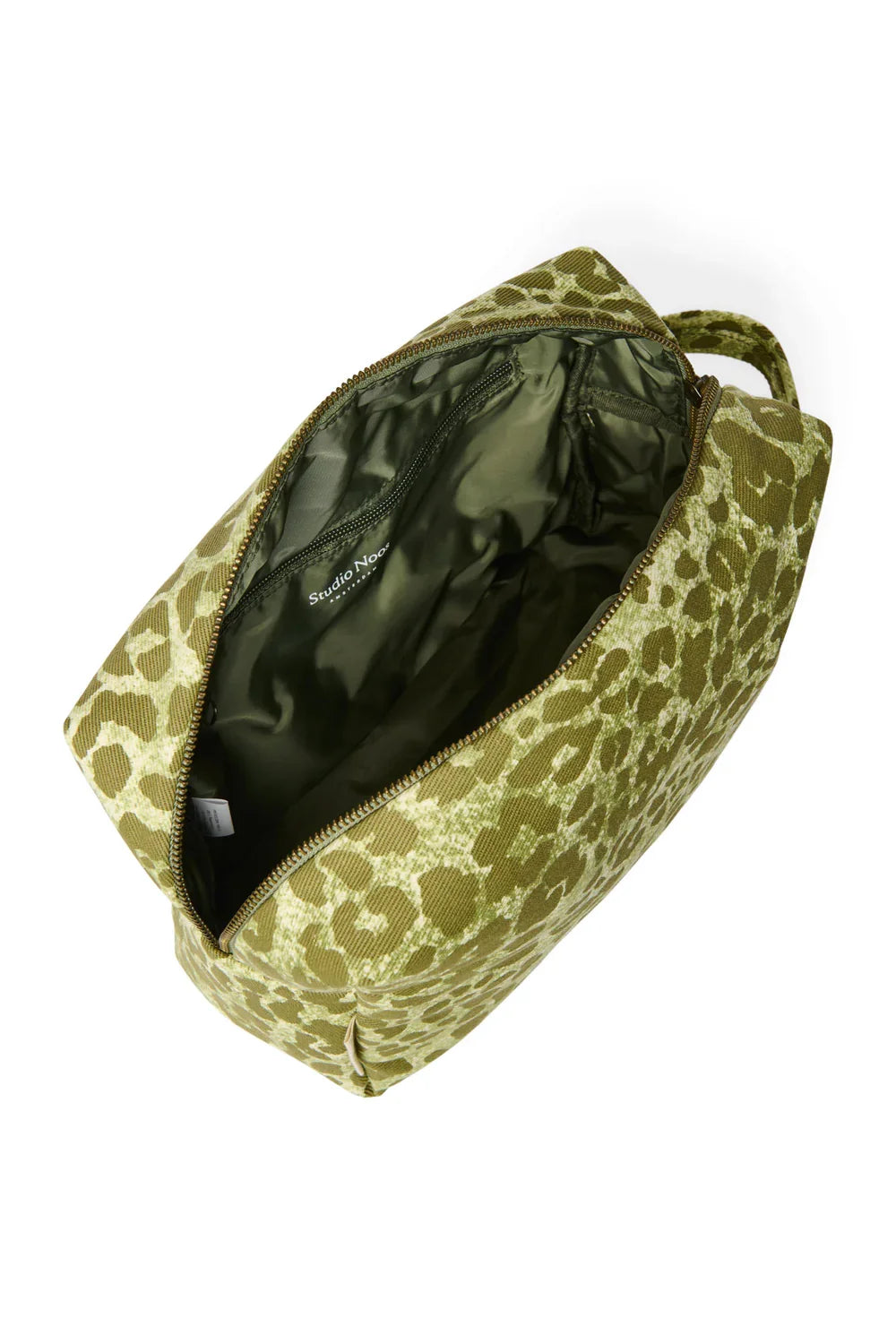 Grüne Leopard-Baumwoll-Kulturtasche