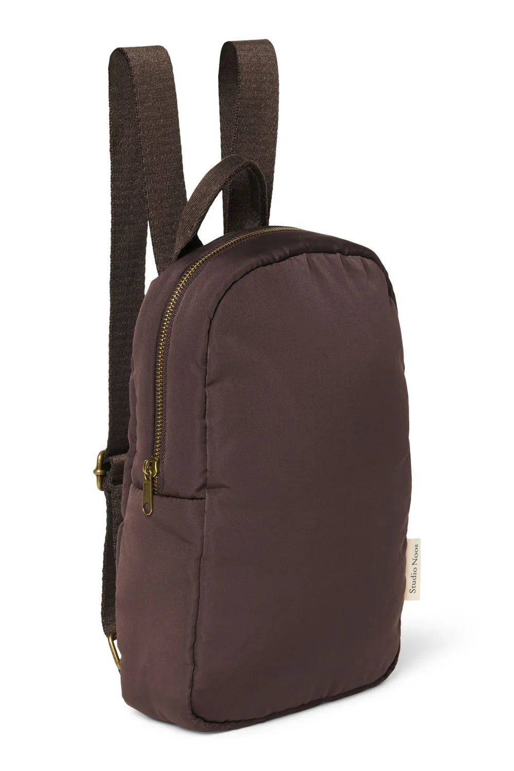 Braune Herzen Puffy Mini-Rucksack