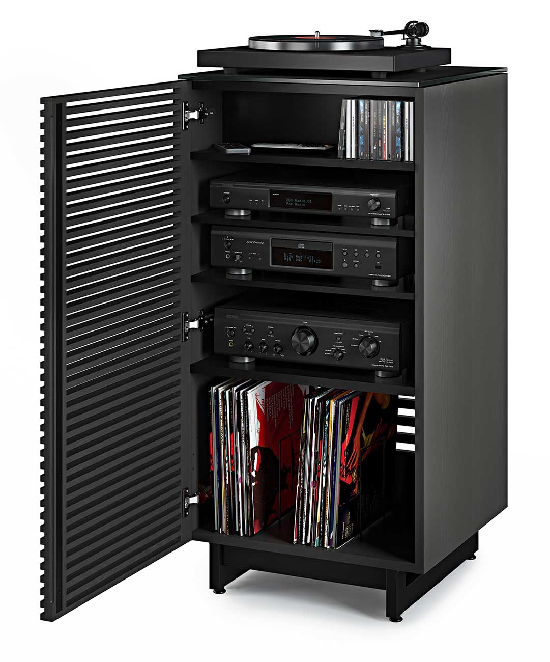 BDI Corridor Charcoal Stained Ash Cabinet - 8172 CRL - image 5