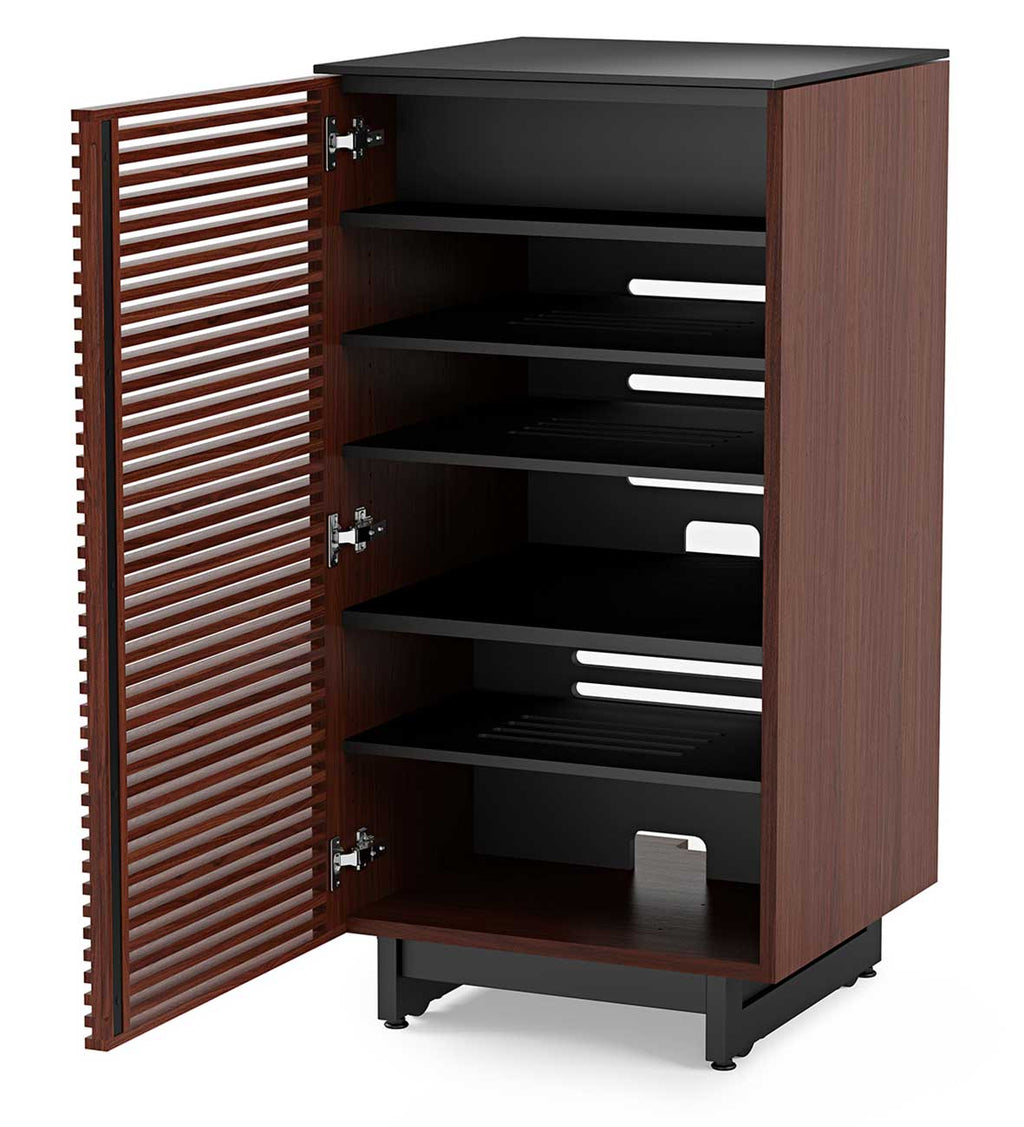 BDI Corridor 8172 Chocolate Stained Walnut Audio Tower - 8172 CWL - image 5