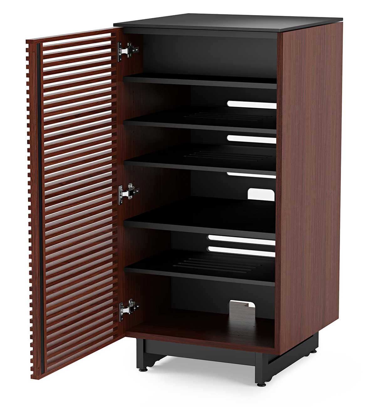 BDI Corridor 8172 Chocolate Stained Walnut Audio Tower - 8172 CWL - image 5