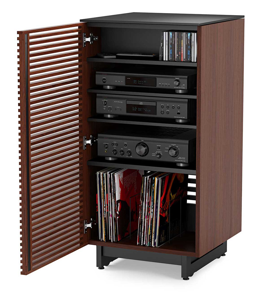 BDI Corridor 8172 Chocolate Stained Walnut Audio Tower - 8172 CWL - image 6