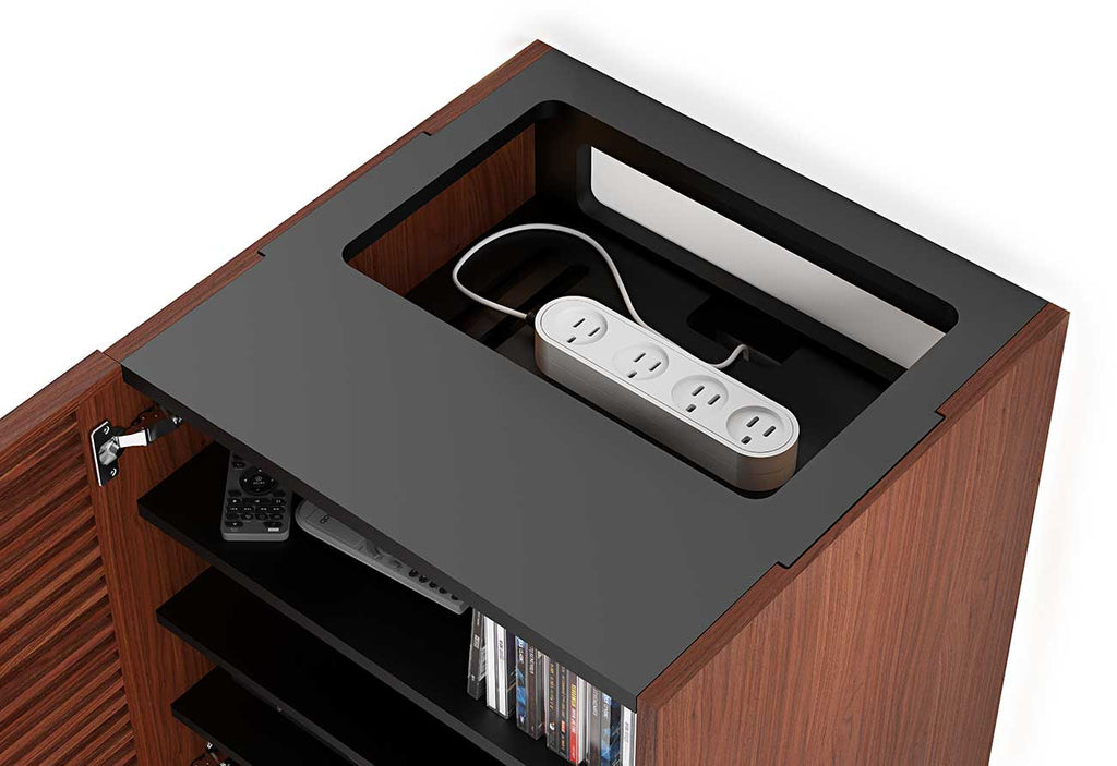 BDI Corridor 8172 Chocolate Stained Walnut Audio Tower - 8172 CWL - image 8