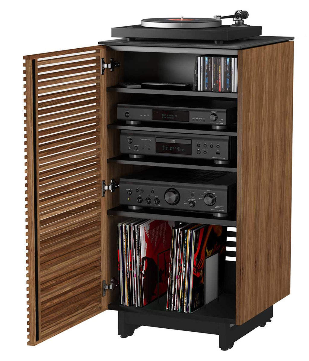 BDI Corridor 8172 Natural Walnut Audio Tower - 8172 WL - image 5