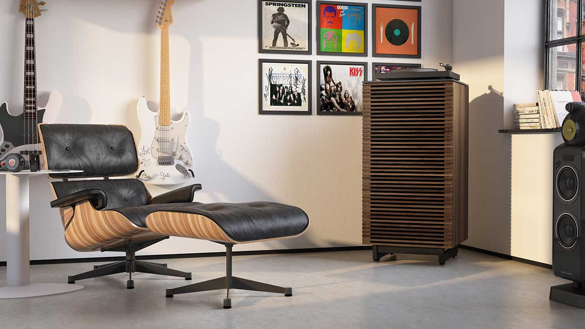 BDI Corridor 8172 Natural Walnut Audio Tower - 8172 WL - image 2