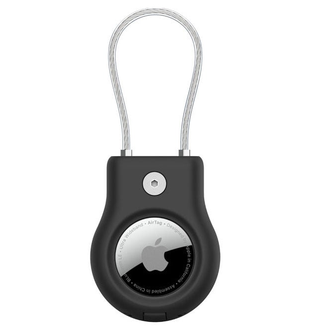 Belkin Apple AirTag Black Secure Holder With Wire Cable - MSC009BTBK - image 3