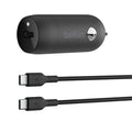 Belkin BoostCharge 30W USB-C Car Charger with USB-C to USB-C Cable - CCA004BT1MBK-B6 - image 1