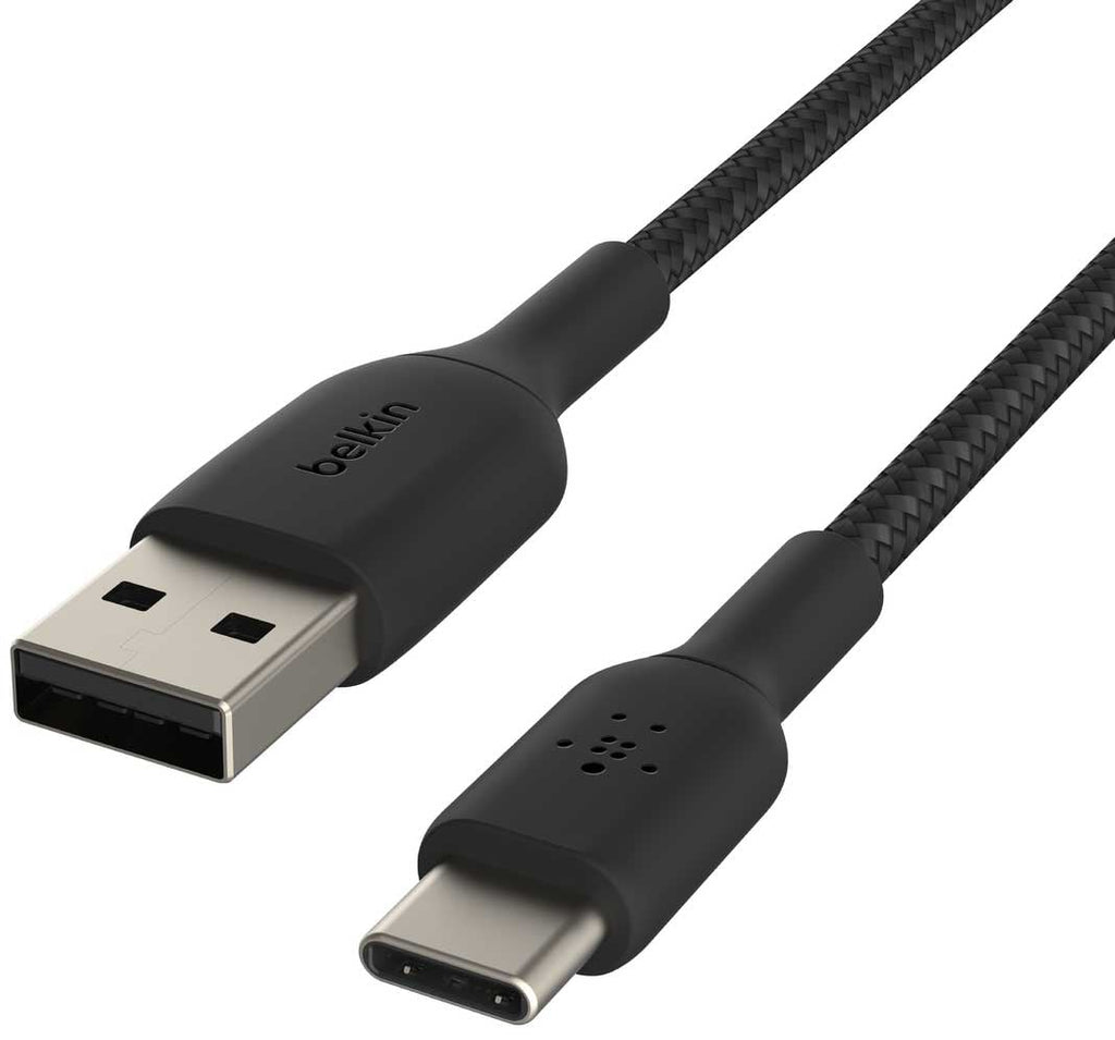Belkin BoostCharge 3.3-Feet USB-C to USB-A Cable Braided in Black - CAB002BT1MBK - image 2