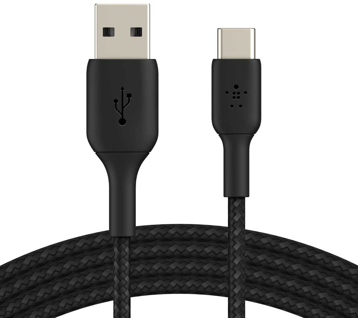 Belkin BoostCharge 3.3-Feet USB-C to USB-A Cable Braided in Black - CAB002BT1MBK - image 1