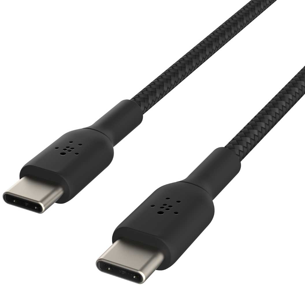 Belkin BoostCharge 3.3-Feet USB-C to USB-C Cable Braided in Black - CAB004BT1MBK - image 2