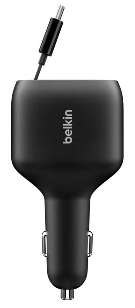 Belkin BoostCharge 75W Retractable Car Charger - CCC001FQBK - image 3