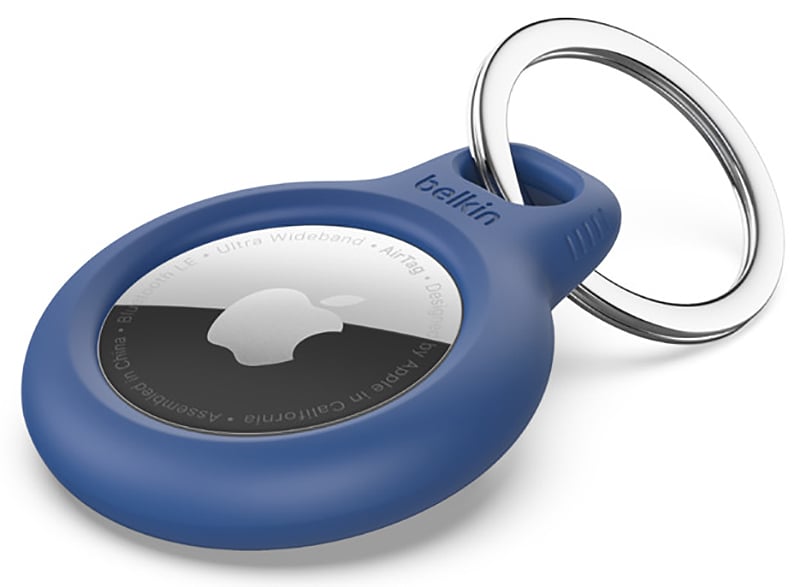 Belkin Apple AirTag Blue Secure Holder With Key Ring - F8W973BTBLU - image 6
