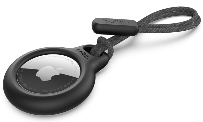 Belkin Apple AirTag Black Secure Holder With Strap - F8W974BTBLK - image 6