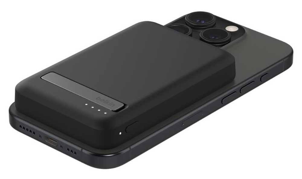 Belkin BoostCharge Pro Magnetic Power Bank with Qi2 15W 5K in Black - BPD006BTBK - image 5