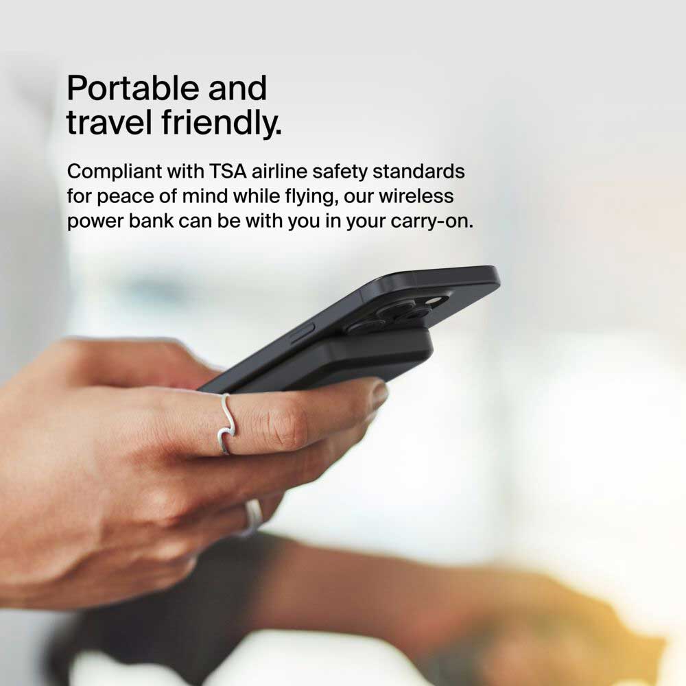 Belkin BoostCharge Pro Magnetic Power Bank with Qi2 15W 5K in Black - BPD006BTBK - image 10