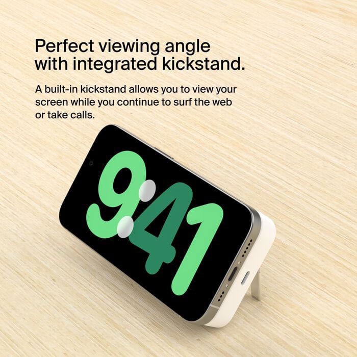 Belkin BoostCharge Pro Magnetic Power Bank with Qi2 15W 10K in White - BPD008BTWH - image 11