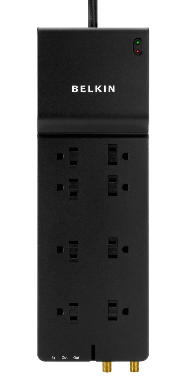 Belkin Black 8 Outlet Surge Protector - BE10823006 - image 5