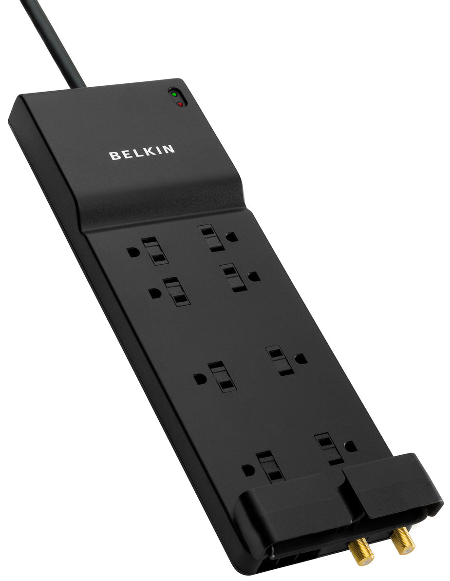 Belkin Black 8 Outlet Surge Protector - BE10823006 - image 3
