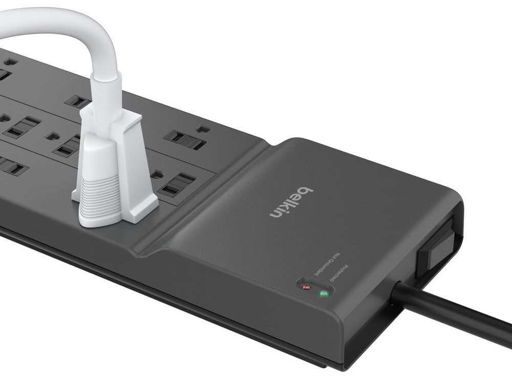 Belkin 12-Outlet Home & Office Surge Protector with 8-foot Cord in Gray - SRA009P12TT8 - image 5