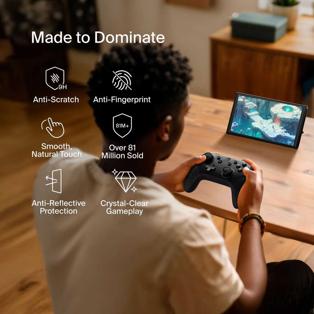 Belkin ScreenForce TemperedGlass Anti-Reflective Screen Protector for Nintendo Switch 2 - ENA004FQ - image 7