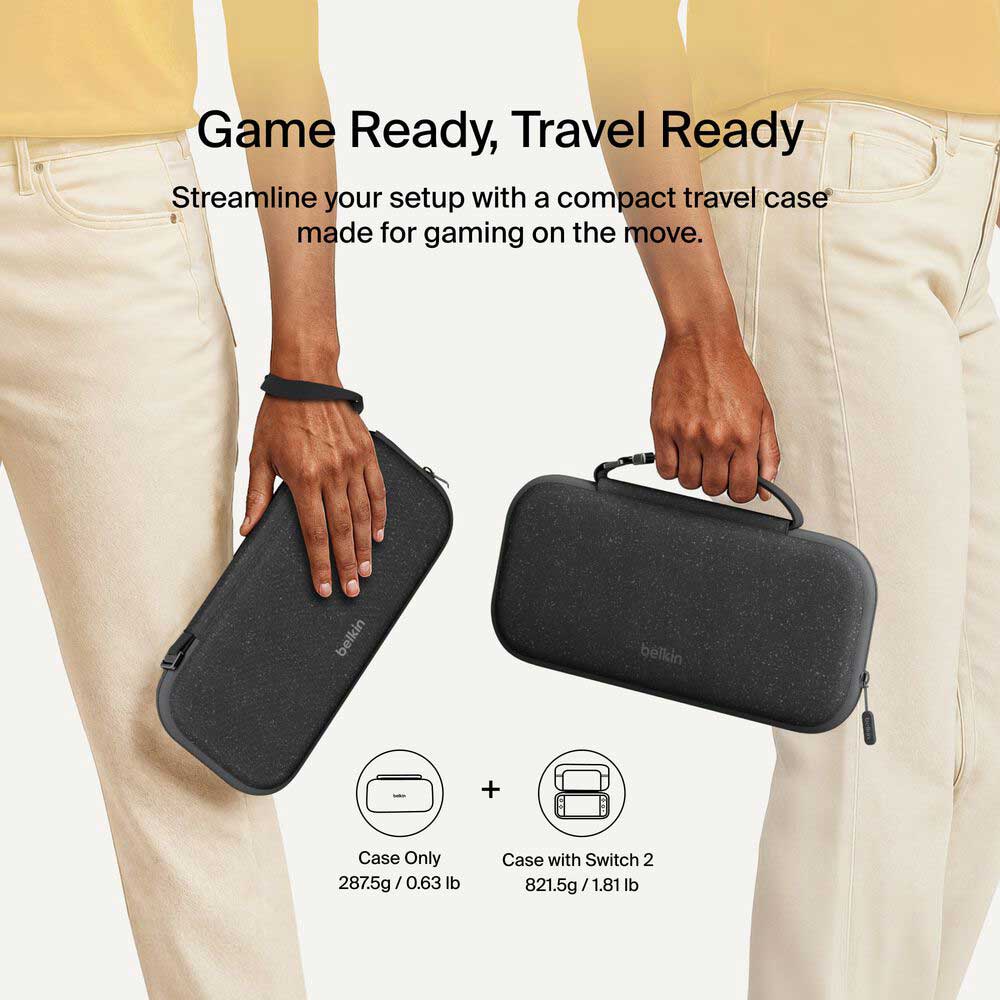 Belkin Travel Case for Nintendo Switch 2 in Charcoal - ENA002FQCH-V1 - image 12