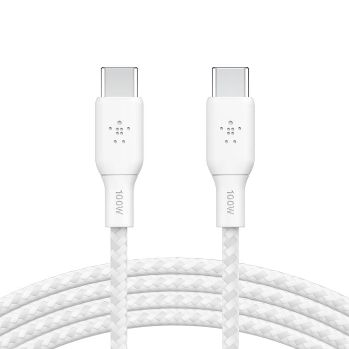 Belkin BoostCharge 9.8-Feet USB-C to USB-C Cable 100W in White - CAB014BT3MWH - image 1