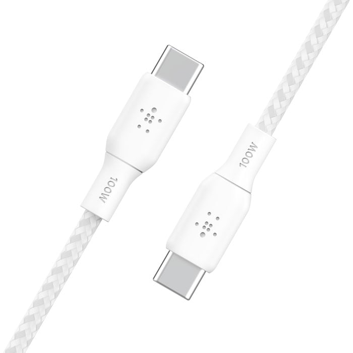 Belkin BoostCharge 9.8-Feet USB-C to USB-C Cable 100W in White - CAB014BT3MWH - image 3