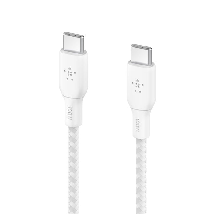 Belkin BoostCharge 9.8-Feet USB-C to USB-C Cable 100W in White - CAB014BT3MWH - image 2