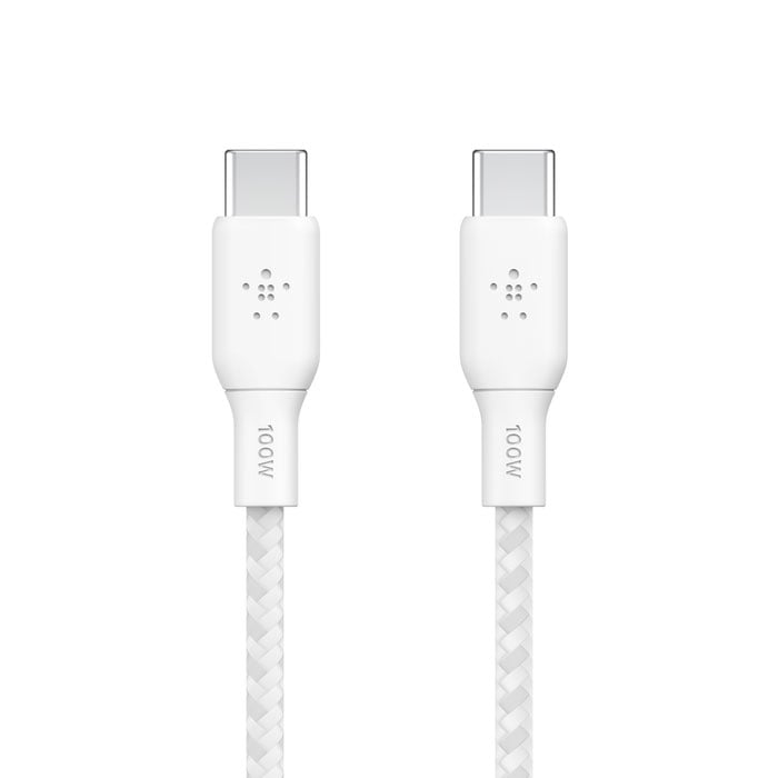 Belkin BoostCharge 9.8-Feet USB-C to USB-C Cable 100W in White - CAB014BT3MWH - image 4