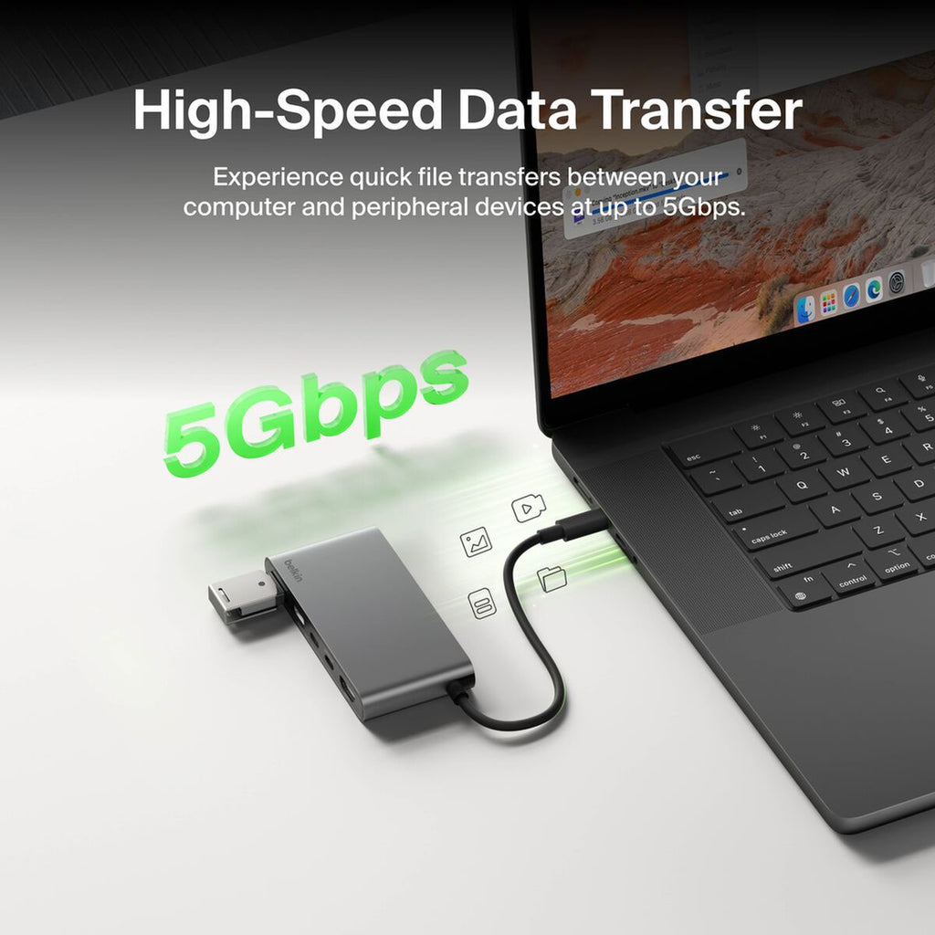 Belkin Connect 5-Port USB-C Hub with Dual USB-C Ports - AVC022FQSGY - image 8