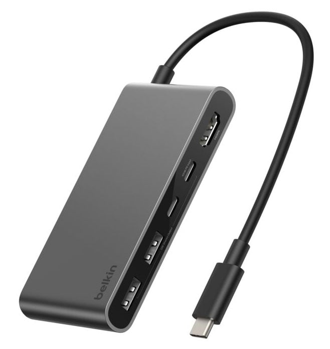 Belkin Connect 5-Port USB-C Hub with Dual USB-C Ports - AVC022FQSGY - image 1