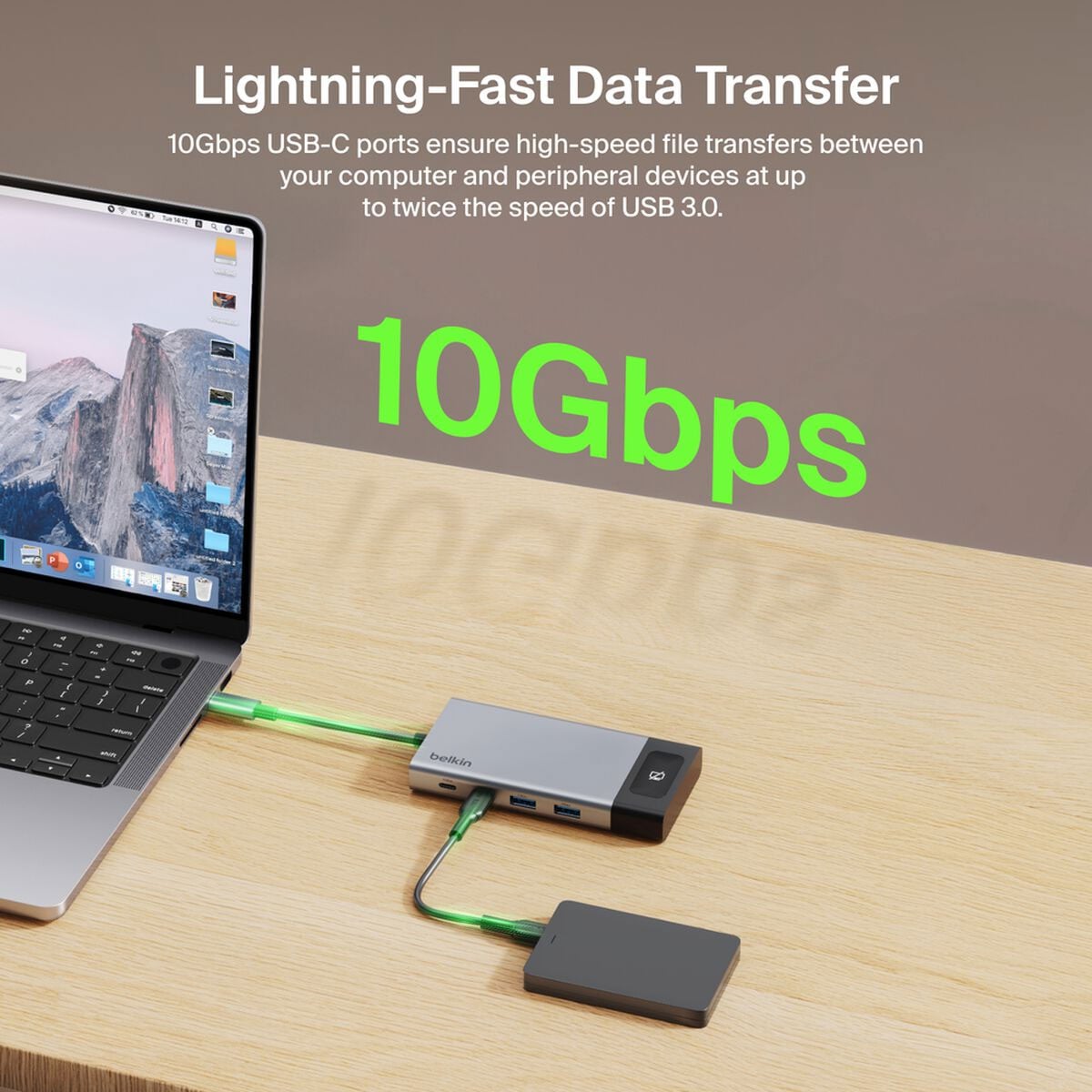 Belkin Connect 8-Port Dual Display USB-C Hub - INC027DQSGY - image 9
