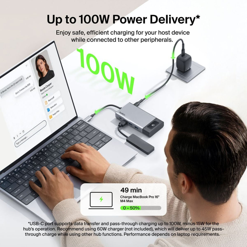 Belkin Connect 8-Port Dual Display USB-C Hub - INC027DQSGY - image 7
