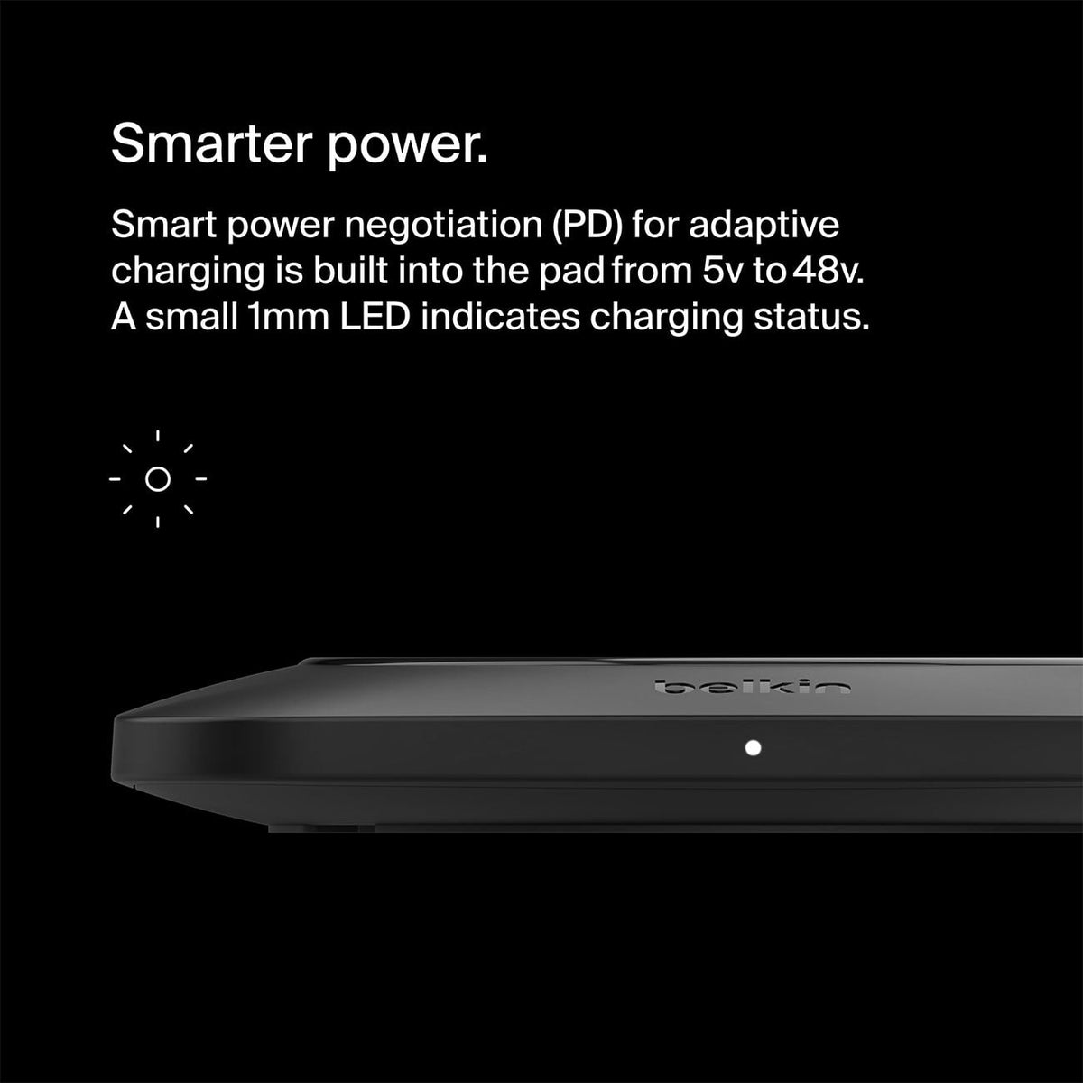 Belkin BoostCharge Pro Universal Easy Align Wireless Charging Pad 15W in Black - WIA007TTBK - image 7
