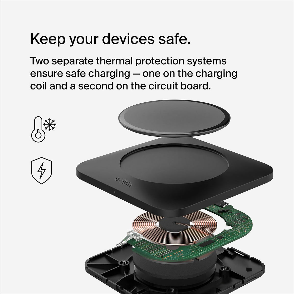 Belkin BoostCharge Pro Universal Easy Align Wireless Charging Pad 15W in Black - WIA007TTBK - image 8