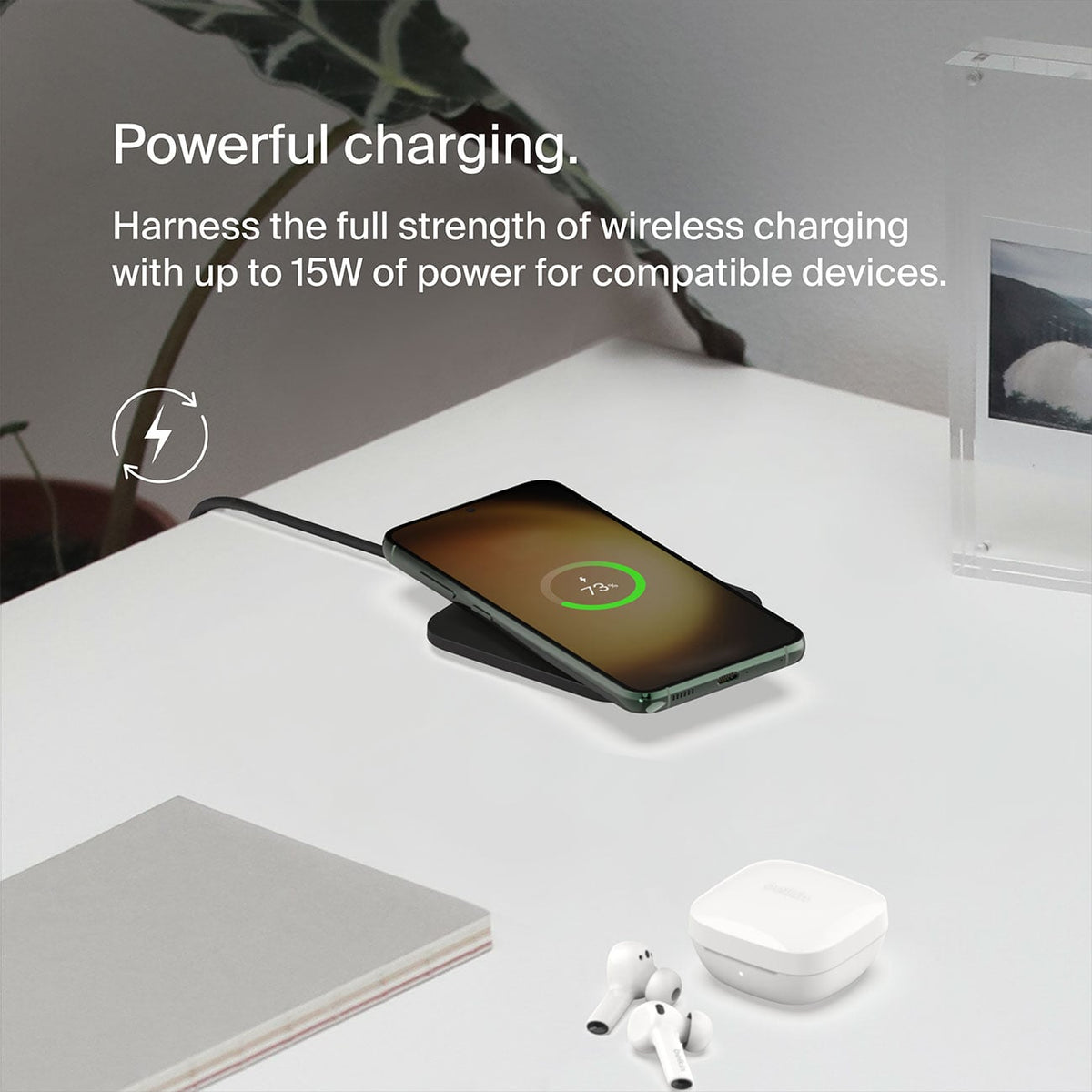 Belkin BoostCharge Pro Universal Easy Align Wireless Charging Pad 15W in Black - WIA007TTBK - image 6