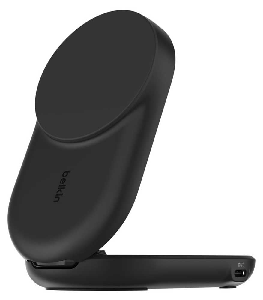 Belkin UltraCharge 2-in-1 Foldable Magnetic Charger with Qi2 25W in Black - WIZ039TTBK - image 2