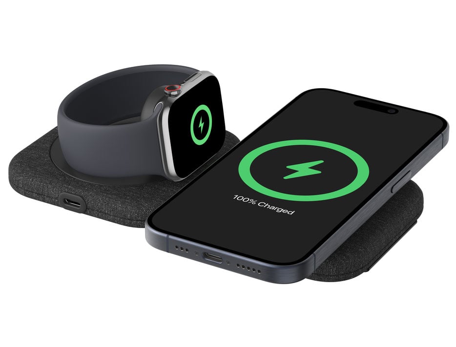 Belkin BOOST CHARGE Pro 2-in-1 Magnetic Charging Travel Pad with Qi2 15W - WIZ026TTBK - image 5