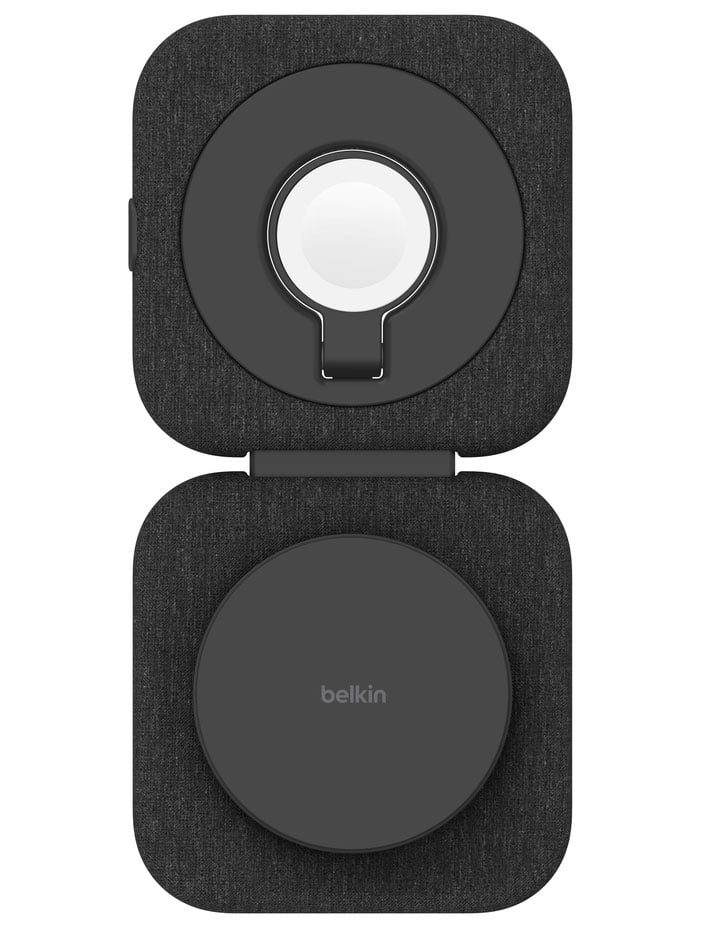 Belkin BOOST CHARGE Pro 2-in-1 Magnetic Charging Travel Pad with Qi2 15W - WIZ026TTBK - image 6