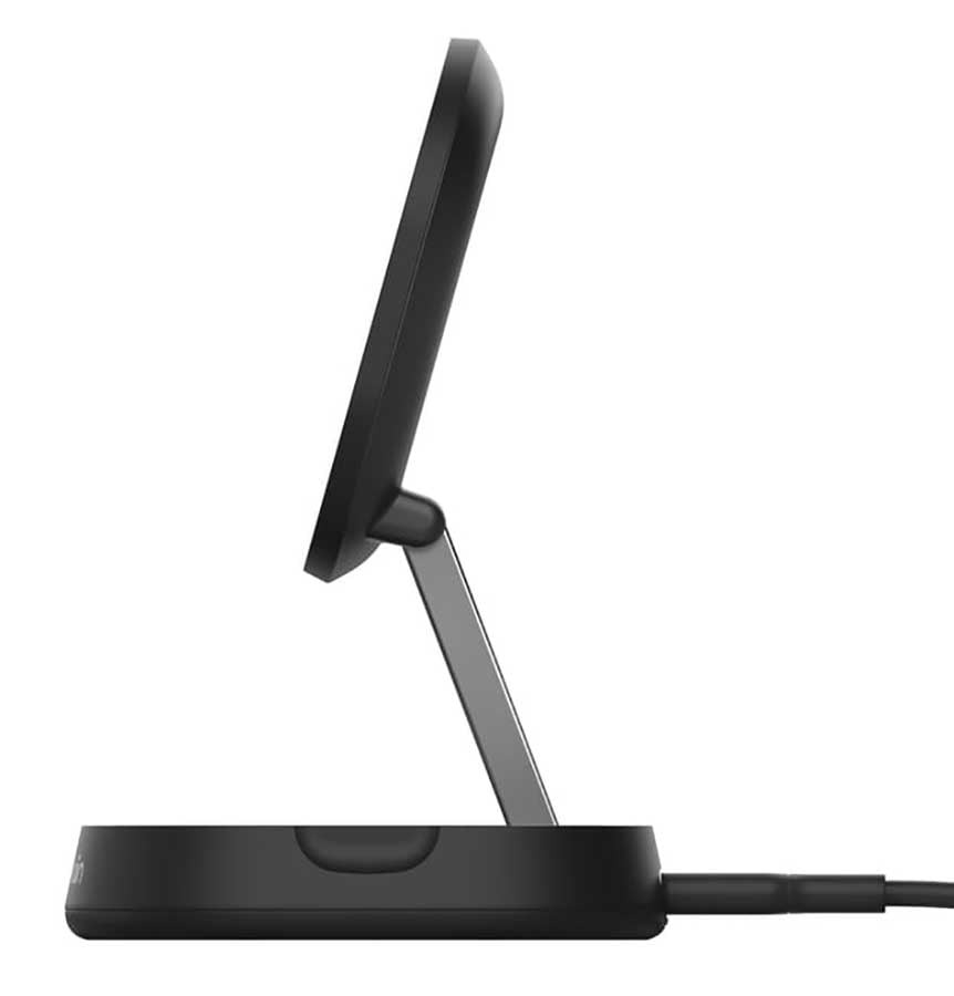 Belkin BoostCharge Convertible Magnetic Wireless Charging Stand with Qi2 15W in Black - WIA008TTBK - image 4