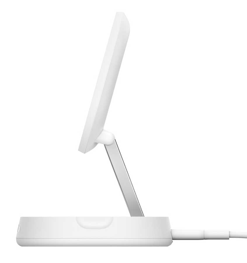 Belkin BoostCharge Convertible Magnetic Wireless Charging Stand with Qi2 15W in White - WIA008TTWH - image 4