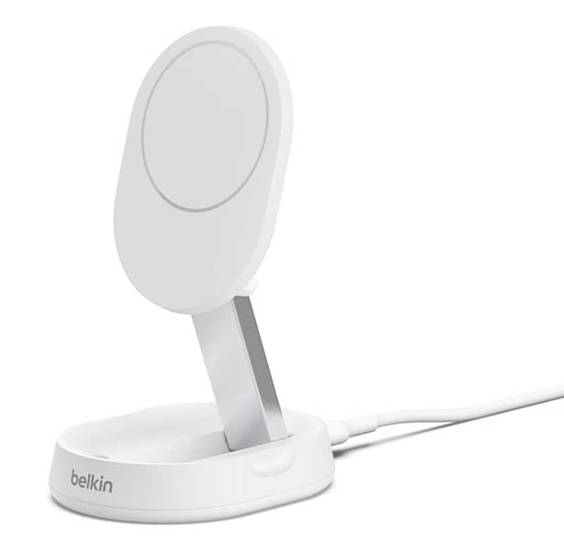 Belkin BoostCharge Convertible Magnetic Wireless Charging Stand with Qi2 15W in White - WIA008TTWH - image 2
