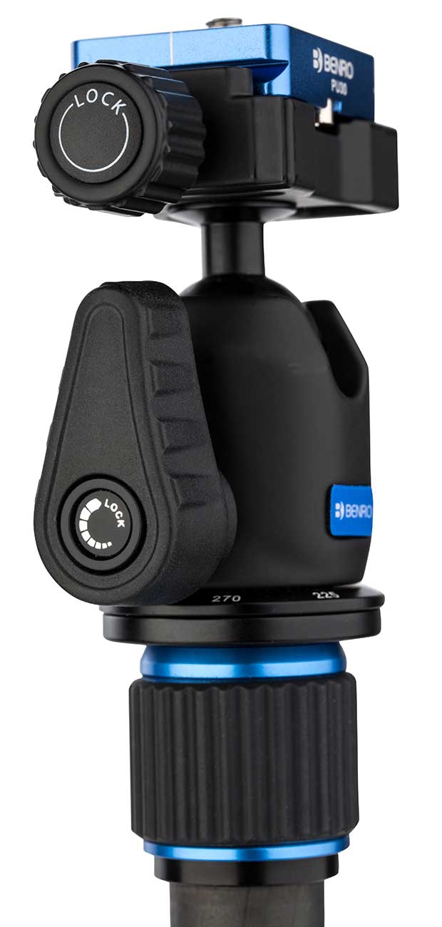 Benro Slim Travel Tripod Kit in Carbon Fiber Black/Blue - FSL09CN00 - image 10