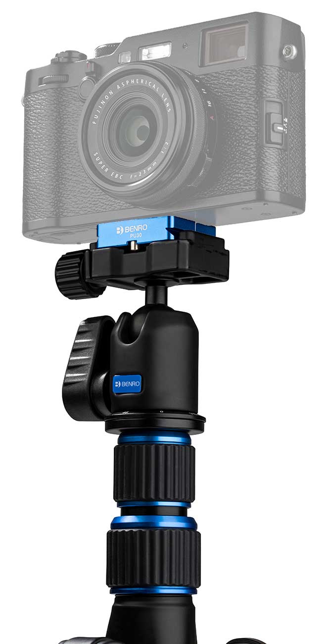 Benro Slim Travel Tripod Kit in Carbon Fiber Black/Blue - FSL09CN00 - image 13